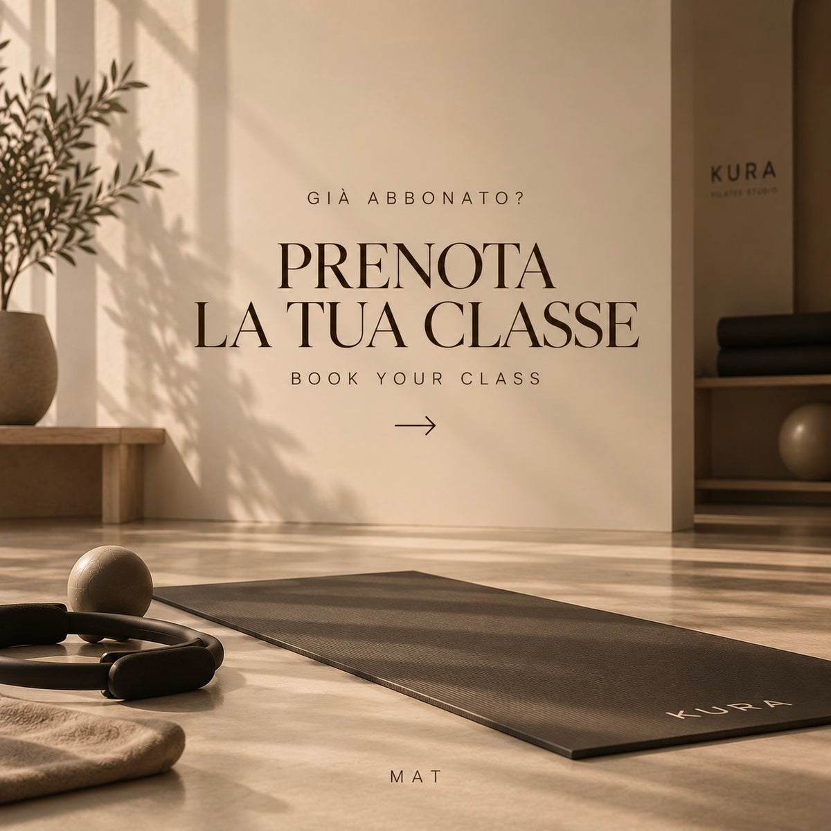 BOOK YOUR CLASS  PILATES MAT | Prenota la tua lezione